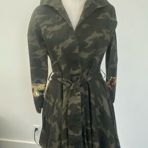 Camouflage Belted Dress